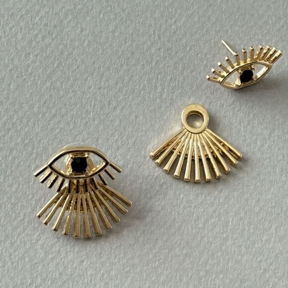 evil eye earrings A770 - Picture 3 of 5